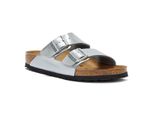 Birkenstock Arizona Birko Flor Sandali Donna - (Argento)