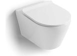 Vaso Wc Sospeso In Ceramica Filo Muro Rimless | Blues