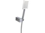 Kit Doccia 3Pz Supporto A Muro E Doccetta Estraibile In Abs Cromato
