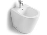 Bidet A Terra In Ceramica Filomuro Rimless | Blues