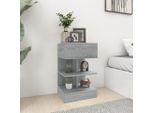 Maison Exclusive - Comodino Grigio Sonoma 40X35X65 Cm Materiale Ligneo