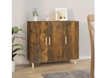 Maison Exclusive - Credenza In Rovere Affumicato 90X34X80 Cm Materiale Ligneo