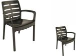 Sedia In Plastica - Antracite - 61 X 56 X 82 Cm