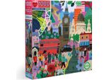 Eeboo Puzzle Quadrato Londra Vita 1000 Pezzi