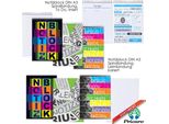 Blocco Note Pricaro "Journal"", A5, A Quadretti, Rilegatura A Spirale, 3 Pezzi"