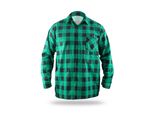 Camicia Di Flanella Verde, Taglia Xxl, 100% Cotone