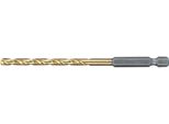 Makita Punta Hss-Tin, 10,0 X 133 Mm Hss-Tin - Titanio - 1/4" - 10,0 X 133 Mm"