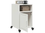 Maison Exclusive - Comodini 2 Pz. Bianco 36X39X59 Cm Acciaio