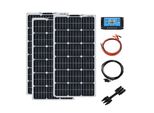 Set Di Pannelli Solari Flessibili, Potenza 200W, Alta Efficienza, Perfetti Per Camper E Uso Off-Grid , Set Da 300W