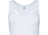 Just Cool JC017 | Top Da Donna Girlie Cool Sports Crop Top - Colore: Bianco Artico - Taglia: Xl