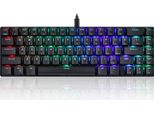 Tastiera Meccanica Motospeed CK67 Con 67 Tasti, Effetto Luce Rgb | Keycaps In Abs | Design Ergonomico | Interruttore Blu Kailh, Nero