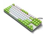 Tastiera Meccanica Iblancod K87 Con 87 Tasti, Keycaps A Iniezione Bicolore | 20 Effetti Di Luce | Conflitto Di Tasti Completo E Libero | Interruttore Blu, Verde E Bianco
