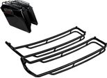 Parapetto Superiore Del Bauletto Laterale Per Harley Davidson Touring 93-13 Nero