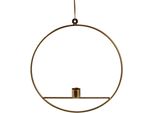 Kerzenhalter Am Design "Weihnachtsdeko", Gold (Goldfarben), B:2,4Cm H:27Cm, Metall, Kerzenhalter, Kerzenhalter, Aus Metall, HöHe Ca. 27 Cm