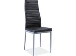 Set Di 6 Sedie Da Pranzo Per Cucina H-261 Nero