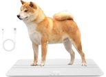 Bilancia Digitale Per Animali Domestici Cani Gatti, Bilancia Per Cani Di Grossa Taglia, Max. 220 Libbre, Versione Ricaricabile, 3 Modalità Di Scala Kg, St, Precisione 10G, 27,16 X 12,99 Pollici