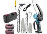 Mini Motosega A Batteria, 21 V Ricaricabile, Design Portatile, Marrone, Ue