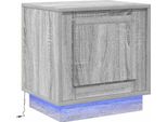 Vidaxl Comodino Grigio 44 X 34,5 X 45 Cm Materiale A Base Di Legno