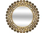 Spiegel "Blume"" - Goldenes Metall D 91 Cm - Atmosphera Interior Designer"