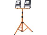 Osram Led Luce Da Lavoro A Treppiede 2X50W 840, 4000K Bianco Freddo, 9000 Lm, IP65, Regolabile In Altezza 1,8 M, 360°