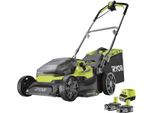 Ryobi Tosaerba Ibrido RY18LMH37A-225 18V 2,5Ah, Tosaerba A Batteria, Trinciaerba A Batteria, Larghezza Di Taglio 37 Cm