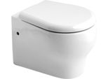 Wc Sospeso Con Brida In Ceramica Bianco | Soave