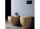 Sanitari Filo Muro Senza Brida In Ceramica Sabbia Opaco | Mozart