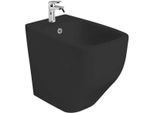 Bidet Filo Parete In Ceramica Nero Opaco | Mozart