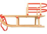 Industorm Slitta In Legno Con Schienale, Slitta In Legno Per Bambini E Adulti, Slitta Vintage Con Corna – JaŚ Pattini Diritti, Pieghevoli