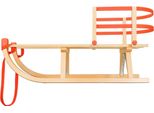Industorm Slitta In Legno Con Schienale, Slitta In Legno Per Bambini E Adulti, Slitta Vintage Con Corna – Helenka Pattini Diritti, Non Pieghevoli