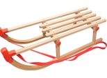 Industorm Slitta In Legno, Slitta In Legno Per Bambini E Adulti, Slitta Per Bambini, Slitta Vintage Con Corna JaŚ Pattini Diritti, Pieghevoli