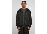 Mr. Tee Puffer Peace Heavy Oversize Zip Hoody Nero - M