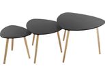 Nesting-Tische "Mileo"" - Holz Und Metall - Schwarz - Atmosphera Interior Designer"