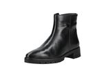 Stiefelette Ara "Ara Stiefelette Leder", Damen, Gr. 40, Schwarz (Schwarz Lack), Leder, Schuhe Stiefelette