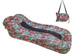 Topchances Amaca Gonfiabile Del Divano Dell'aria Della Sedia A Sdraio, Letto D'aria Impermeabile Del Materasso Del Campeggio Del Divano Dell'aria Per La Spiaggia, Il Viaggio, Il Cortile, Il Lago, I Picnic E L'interno, Rosso