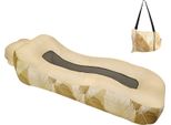 Topchances Amaca Gonfiabile Del Divano Dell'aria Della Sedia A Sdraio, Materasso Impermeabile Del Campeggio Letto Dell'aria Del Divano Dell'aria Per La Spiaggia, Viaggiare, Cortile, Lago, Picnic E Dell'interno, Beige