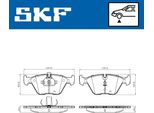 Set Pastiglie Freno Anteriori Skf Per Bmw 5 Berlina (E39) Vkbp 80548