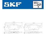 Set Di Pastiglie Freno Skf Posteriori Per Ford Fiesta Mk7 Hatchback Vkbp 90600
