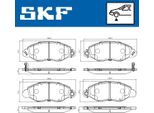 Set Pastiglie Freno Anteriori Skf Per Autobus Ford Transit (Fd, Fb, Fs, Fz, Fc) Vkbp 80300 A