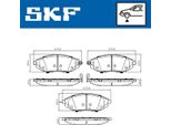 Set Pastiglie Freno Anteriori Skf Per Chevrolet Spark (M300) Vkbp 80305 A