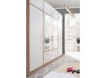 Armadio Armadio Ad Ante Battenti Smart 200X56X230Cm In Rovere Sonoma Bianco Con Top Unit