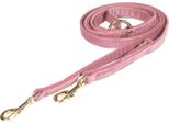 Guinzaglio Per Cani Kentucky Dogwear In Velluto Da 200 Cm Taglia S Old Rose S