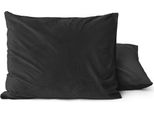 Federe Sleeptime Velvet 2 In 1 Schwarz 60 X 70 Cm