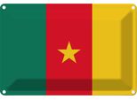 Vianmo Insegna Di Latta 20X30 Cm Bandiera Kameruns Flag Of Cameroon