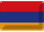 Vianmo Insegna Di Latta 20X30 Cm Bandiera Armenien Flag Of Armenia