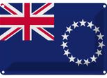 Vianmo Insegna Di Latta 20X30 Cm Bandiera Cookinseln Flag Of Cook Islands