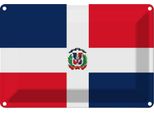 Vianmo Insegna Di Latta 20X30 Cm Bandiera Dominikanische Republik Flag