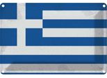 Vianmo Insegna Di Latta 20X30 Cm Bandiera Griechenland Flag Greecevintage
