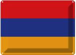Vianmo Insegna Di Latta 30X40 Cm Bandiera Armenien Flag Of Armenia