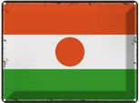Vianmo Insegna Di Latta 30X40 Cm Bandiera Nigers Retro Flag Of Niger